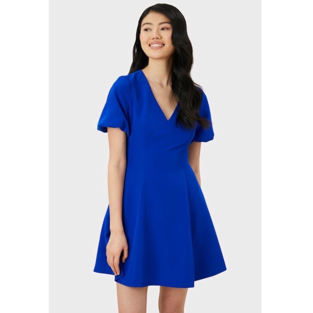 Milly Amelia Cady Dress In Cobalt Blue - Picture 2 of 16